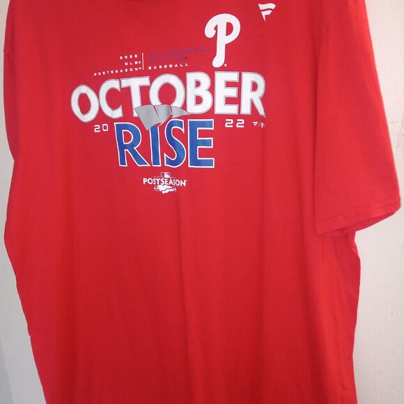 MLB Philadelphia Phillies 2022 October Rise Post Season Tee - Picture 1 of 11